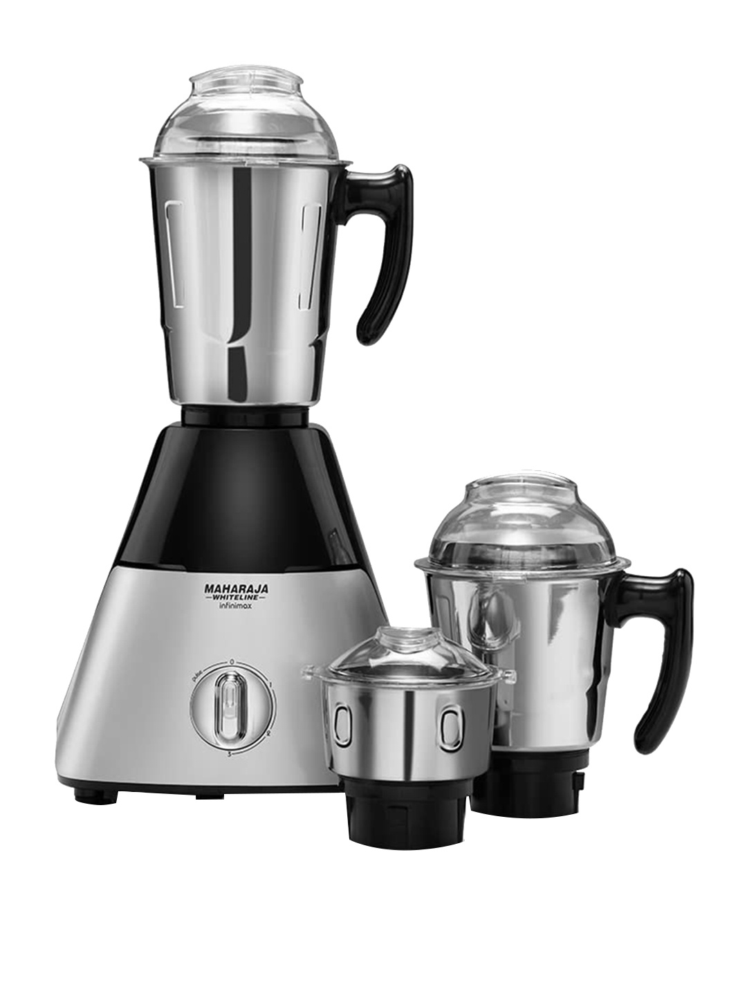 

MAHARAJA WHITELINE INFINIMAX HD MX-226 Black 1000W Juicer Mixer Grinder With 3 Jars