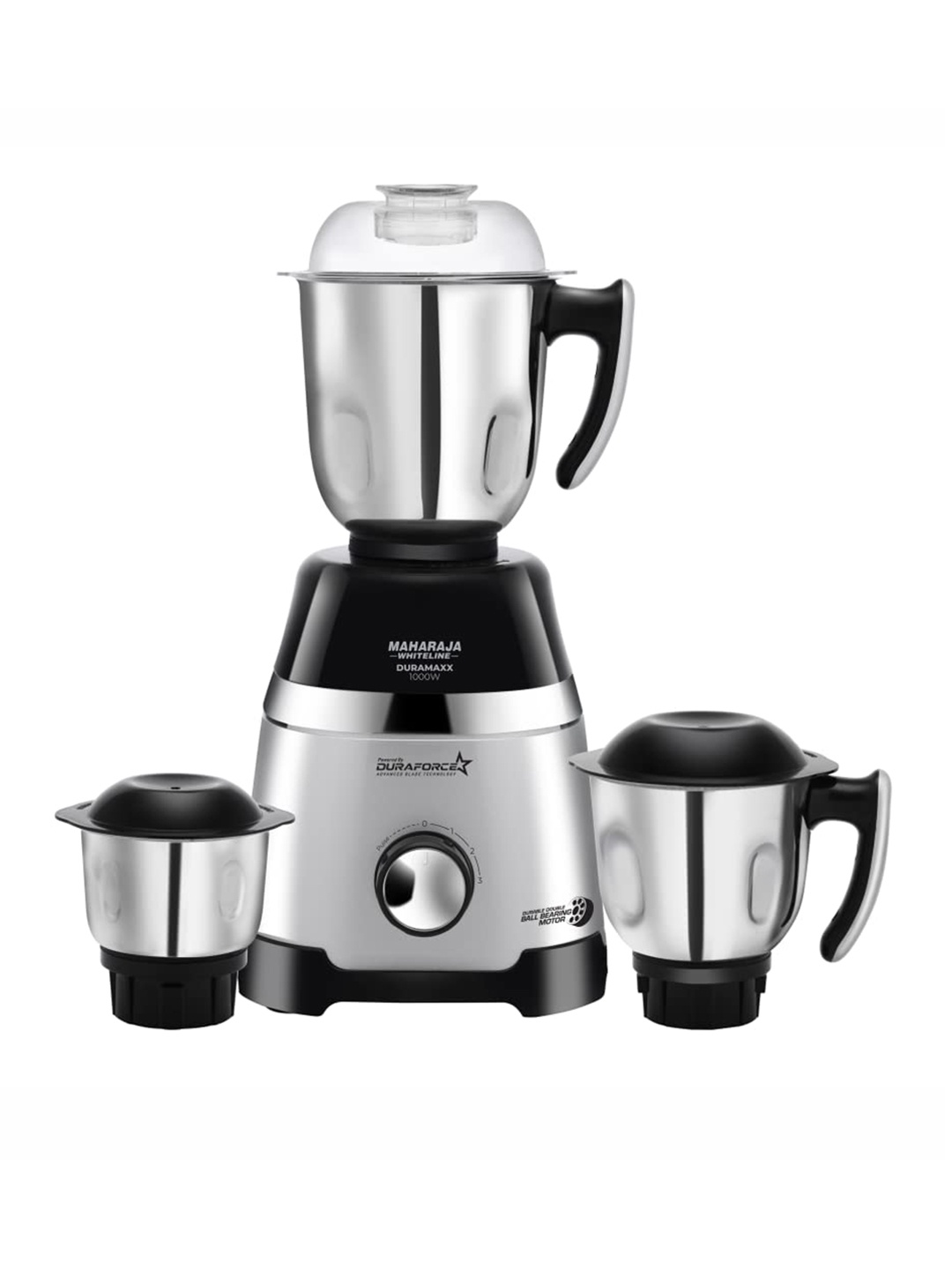 

MAHARAJA WHITELINE DURAMAXX MX-244 Black 1000W Juicer Mixer Grinder With 3 Jars