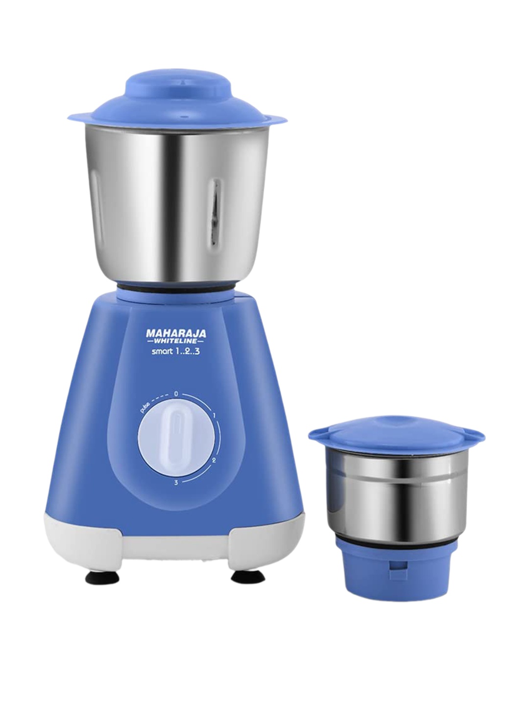 

MAHARAJA WHITELINE SMART 123 Blue 500W Juicer Mixer Grinder With 2 Jars