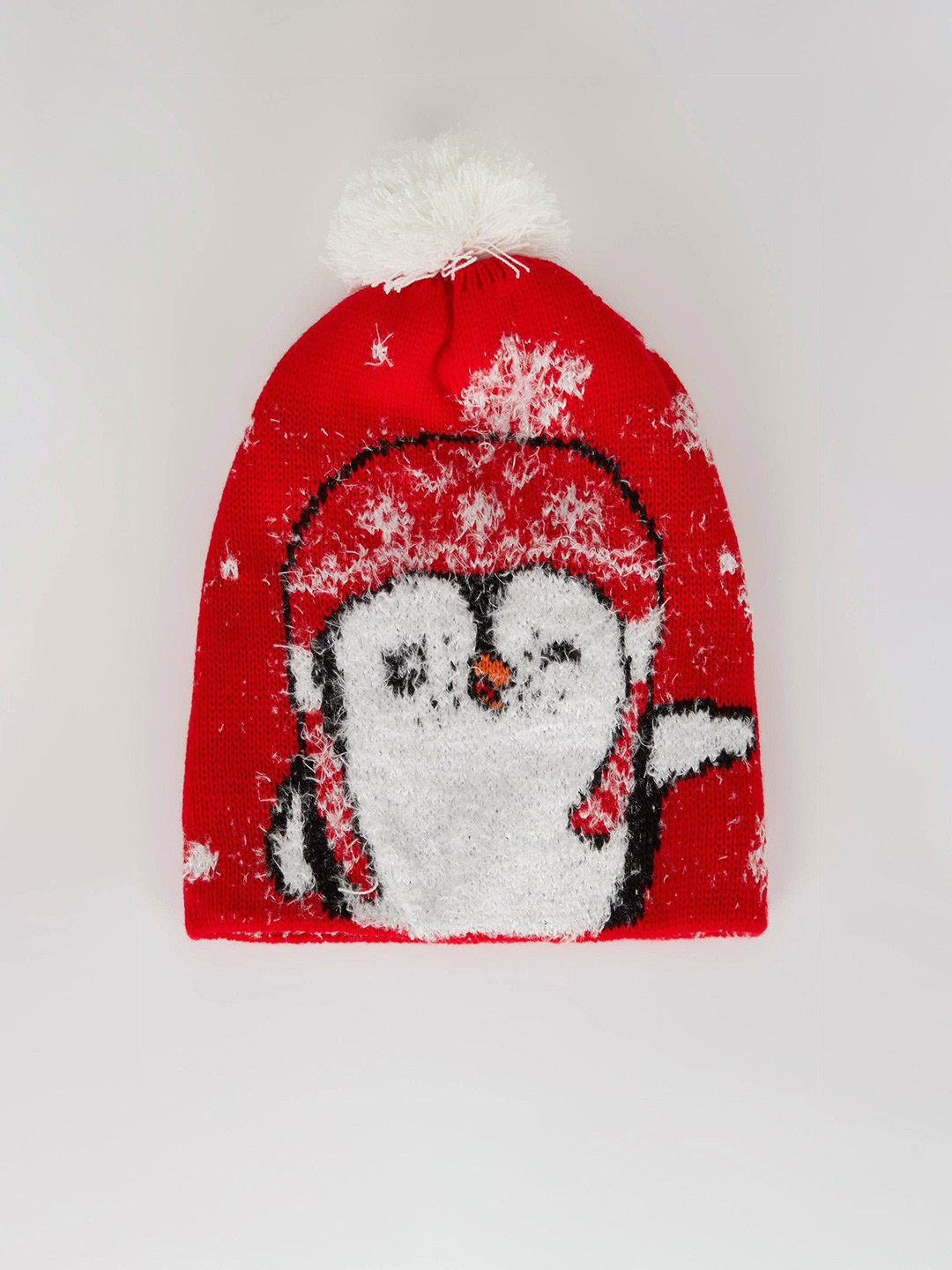 

DeFacto Girls Printed Beanie, White