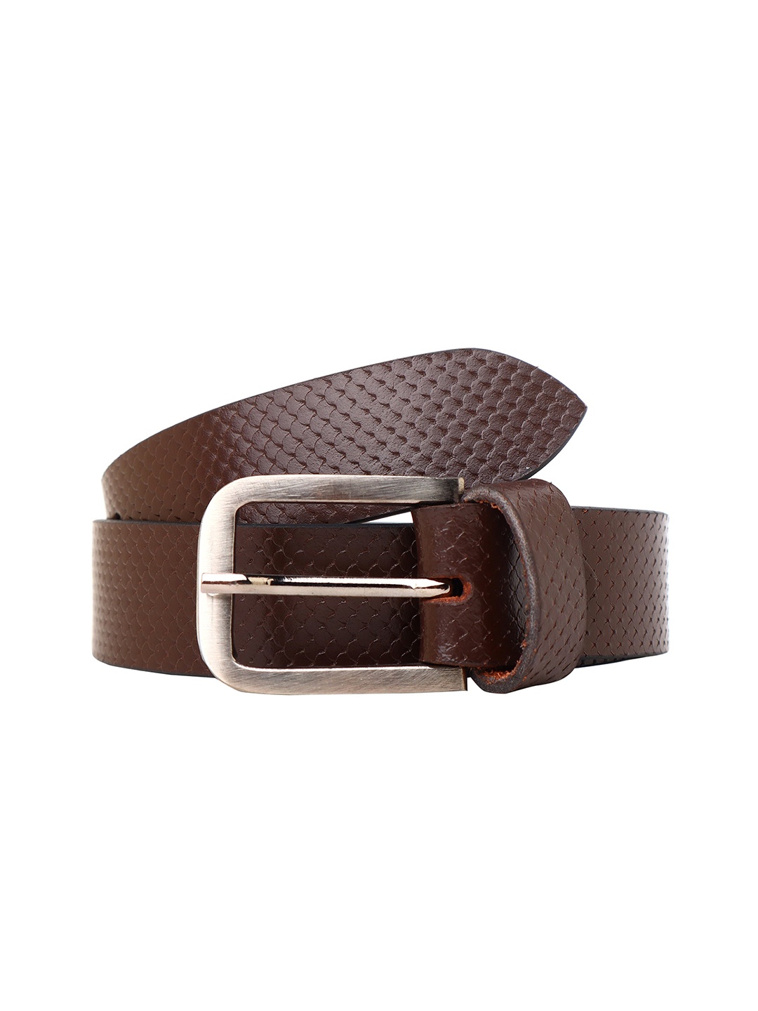 

Zacharias Boys Textured Leather Belt, Brown