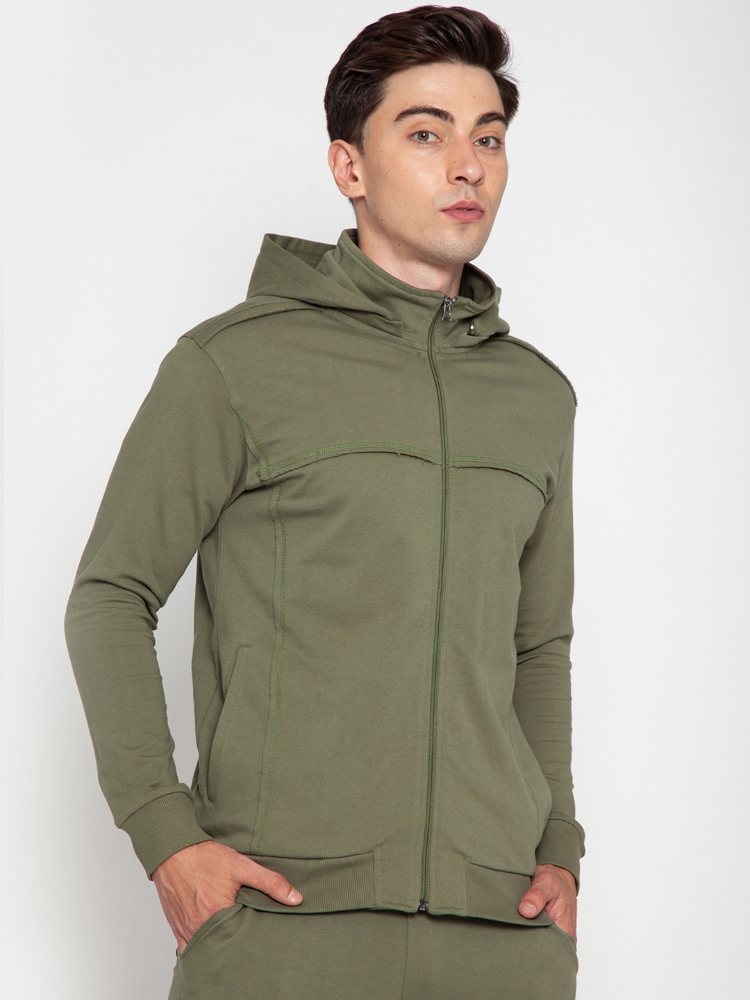 

CAVA Men Removable Hooded Jacket, Green