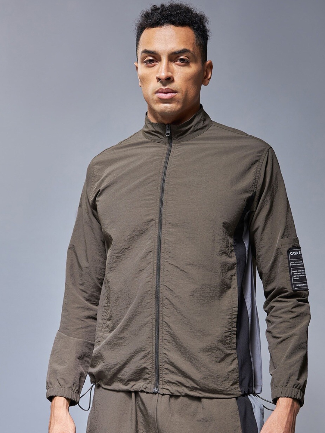 

CAVA Mock Collar Lightweight Windbreaker Jacket, Green