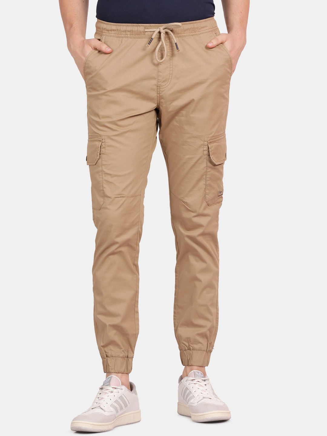 

t-base Men Mid Rise Joggers, Khaki