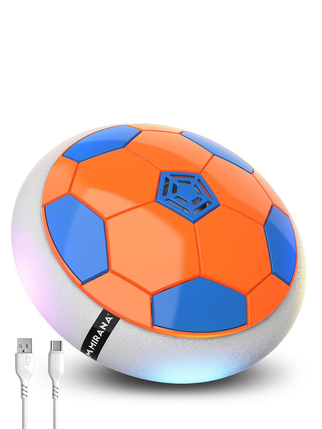 

Mirana Kids Rechargeable Indoor Floating Hoverball Air Football, Orange