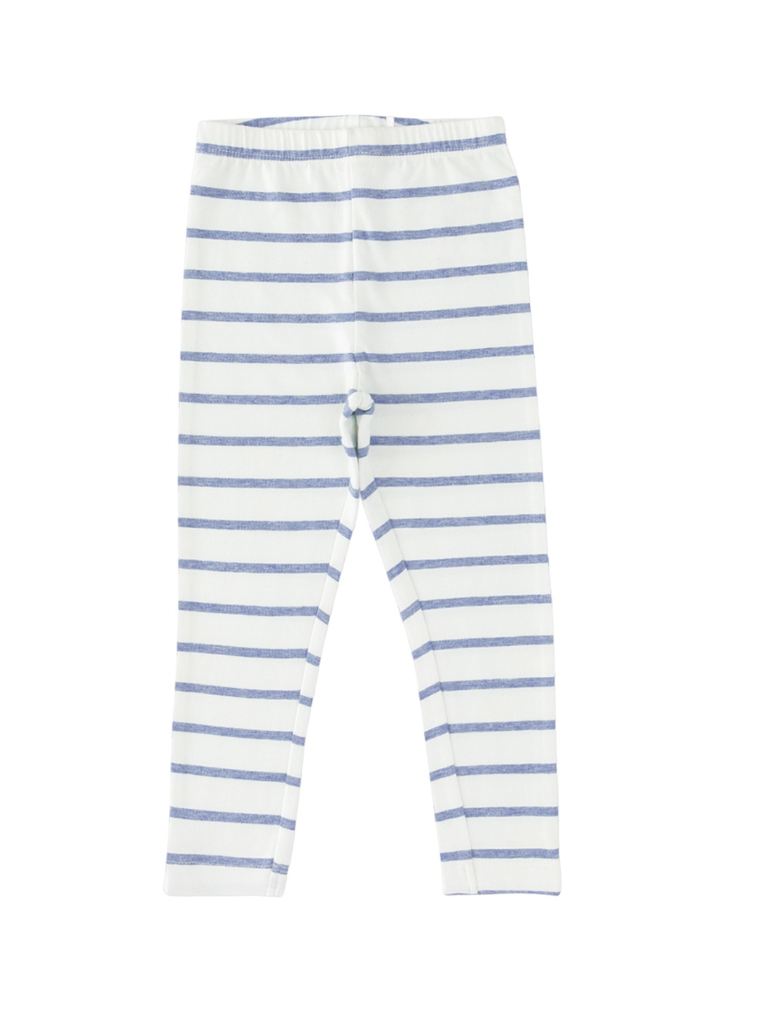 

JusCubs Girls Striped Cotton Ankle-Length Leggings, Off white