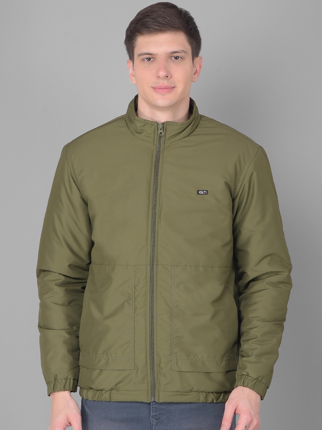 

Canary London Mock Collar Padded Jacket, Olive