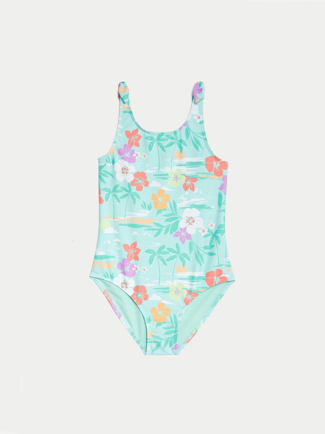 

Marks & Spencer Girls Printed Bodysuit Swimwear, Blue