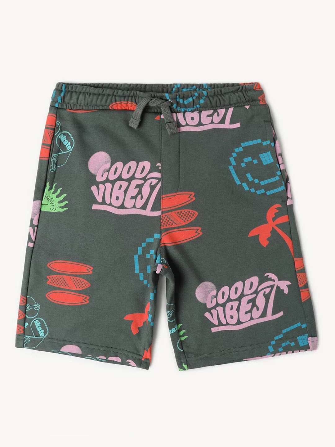 

Marks & Spencer Boys Printed Shorts, Green