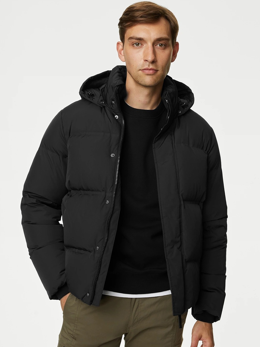 

Marks & Spencer Lightweight Puffer Jacket, Black