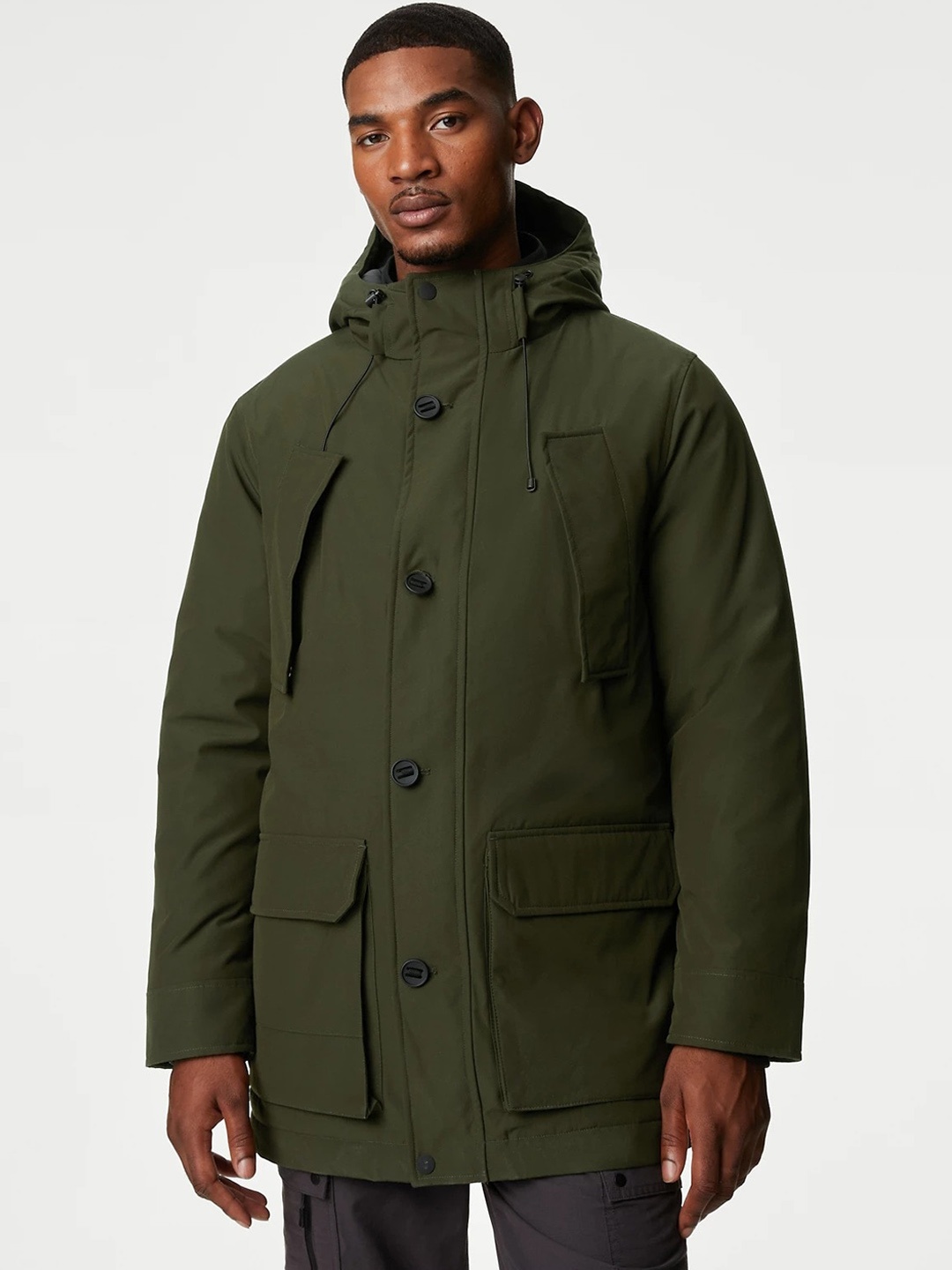 

Marks & Spencer Lightweight Longline Tailored Jacket, Khaki