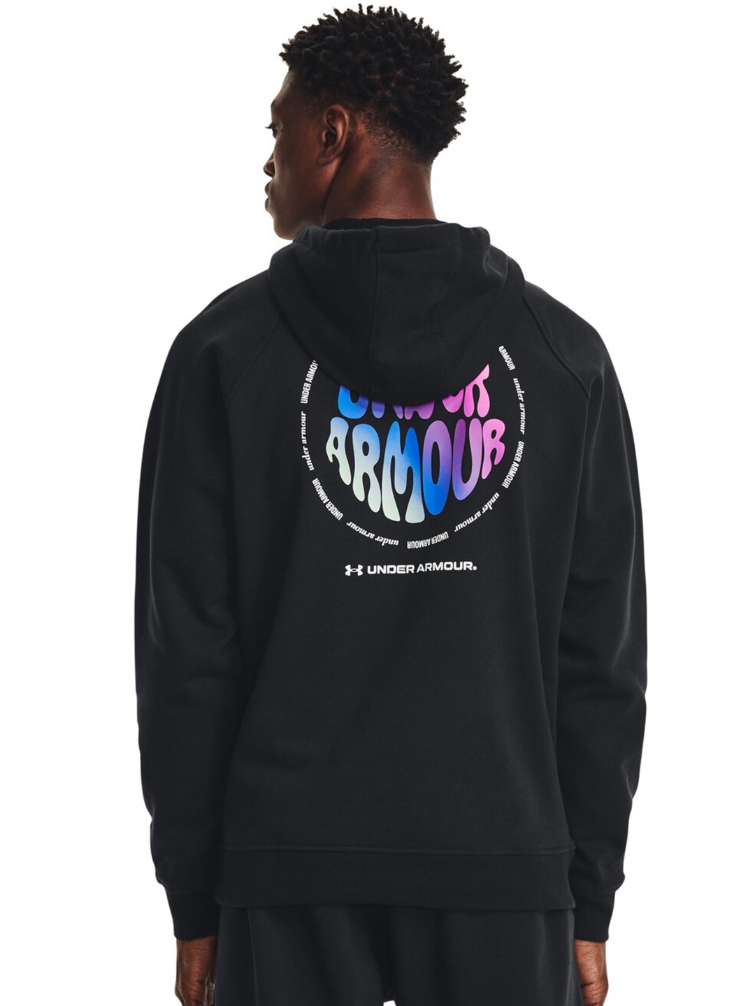

UNDER ARMOUR Full Sleeves Oversized Hooded Sweatshirt, Black