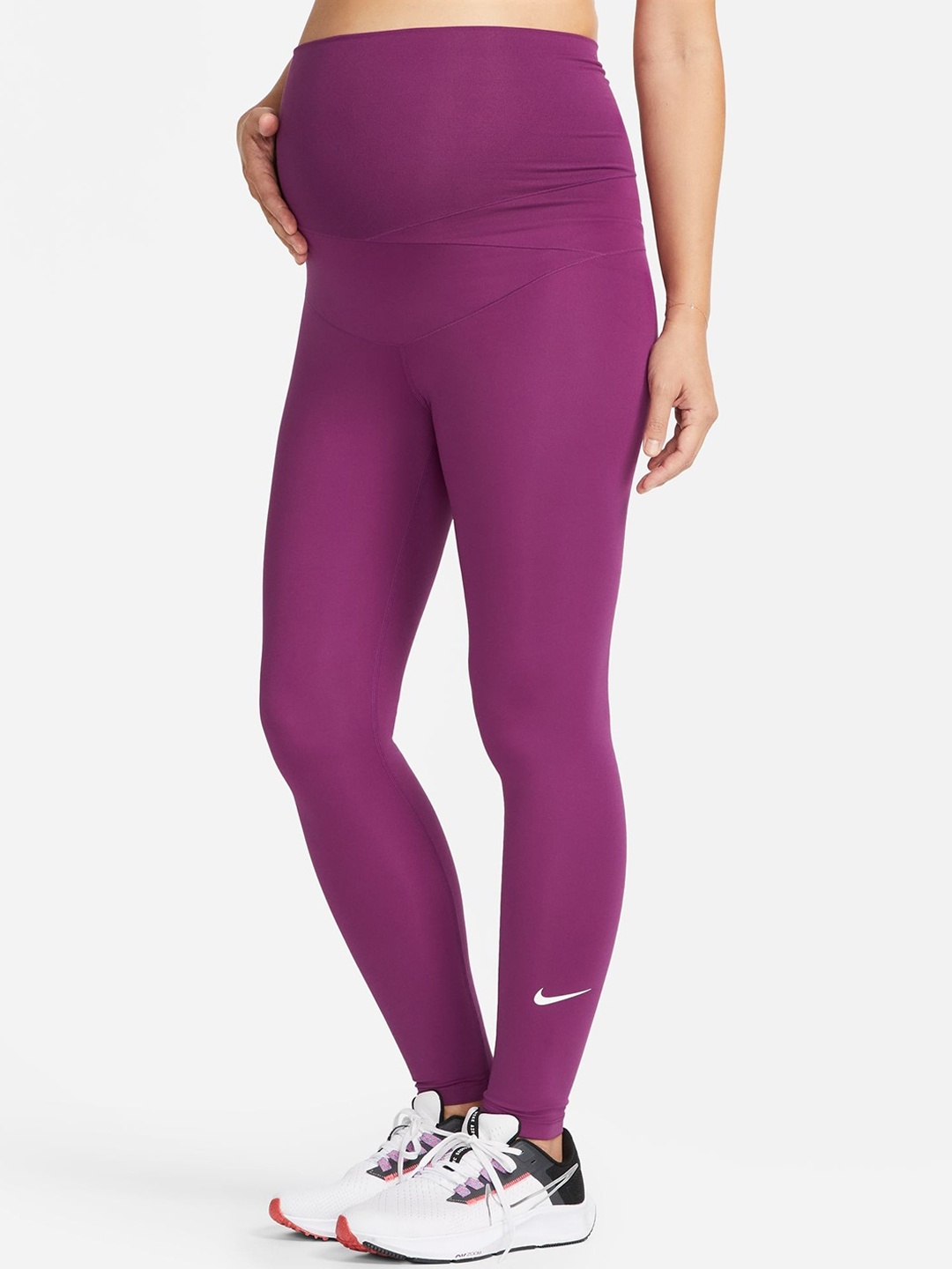 

Nike One (M) Women High-Rise Maternity Tights, Violet