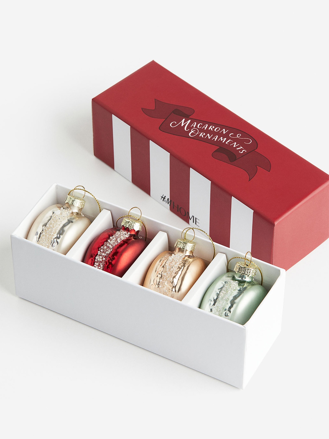

H&M Red 4-Pack Christmas Tree Decorations