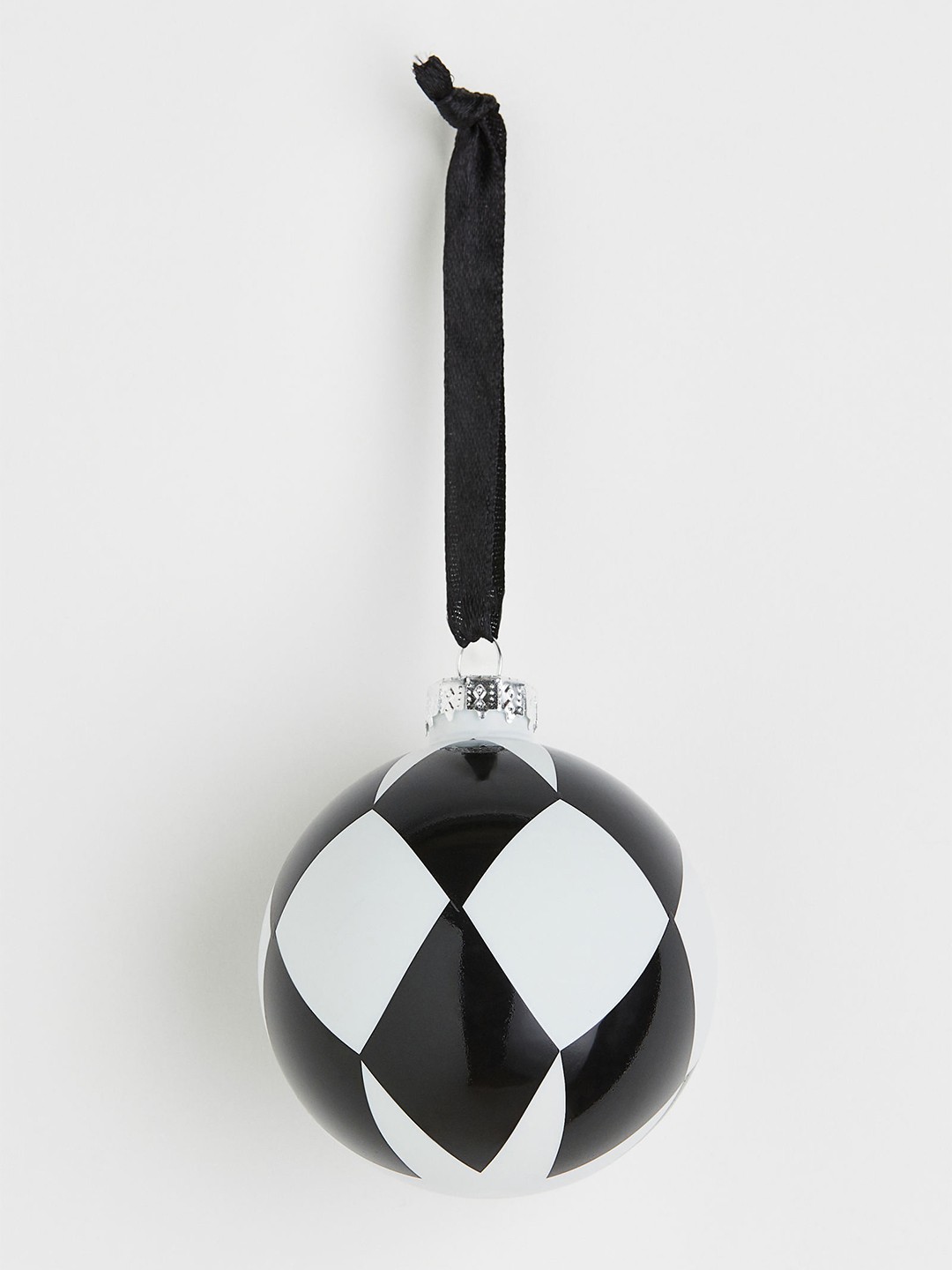 

H&M Black Chequered Christmas Decoration