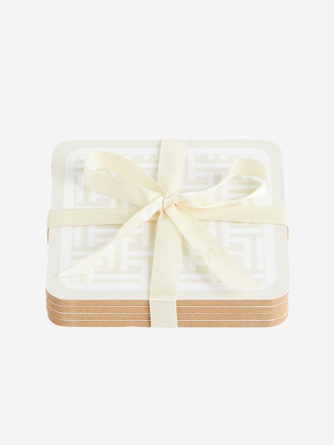 

H&M Beige 4-Pack Graphic-Print Coasters