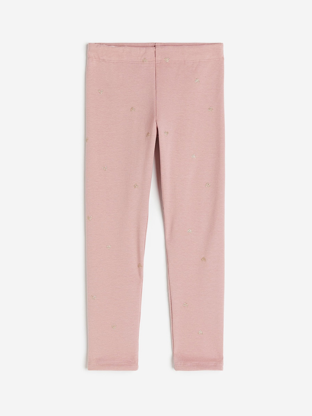 

H&M Girls Brushed-Inside Leggings, Pink