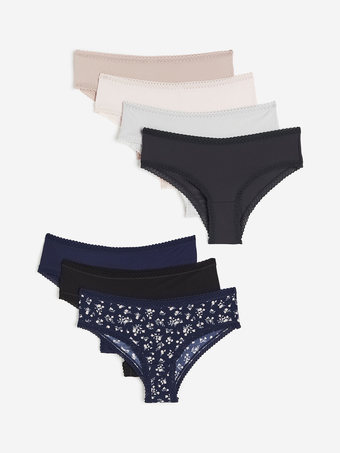 

H&M Women 7-Pack Hipster Briefs, Blue