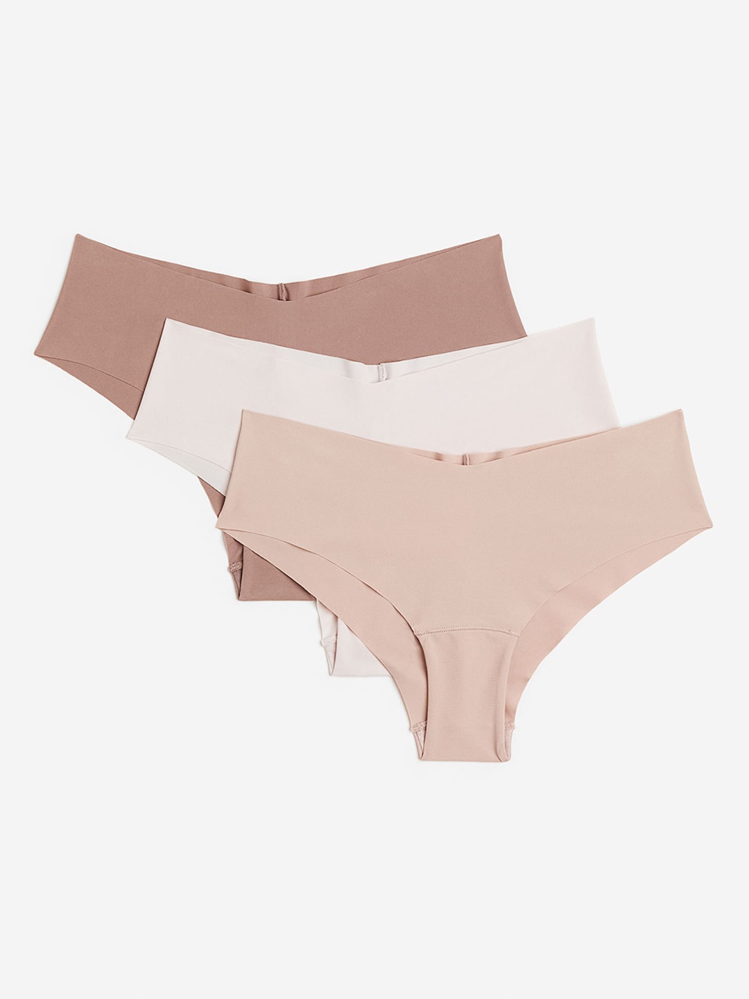 

H&M Women 3-Pack Invisible Hipster Briefs, Pink
