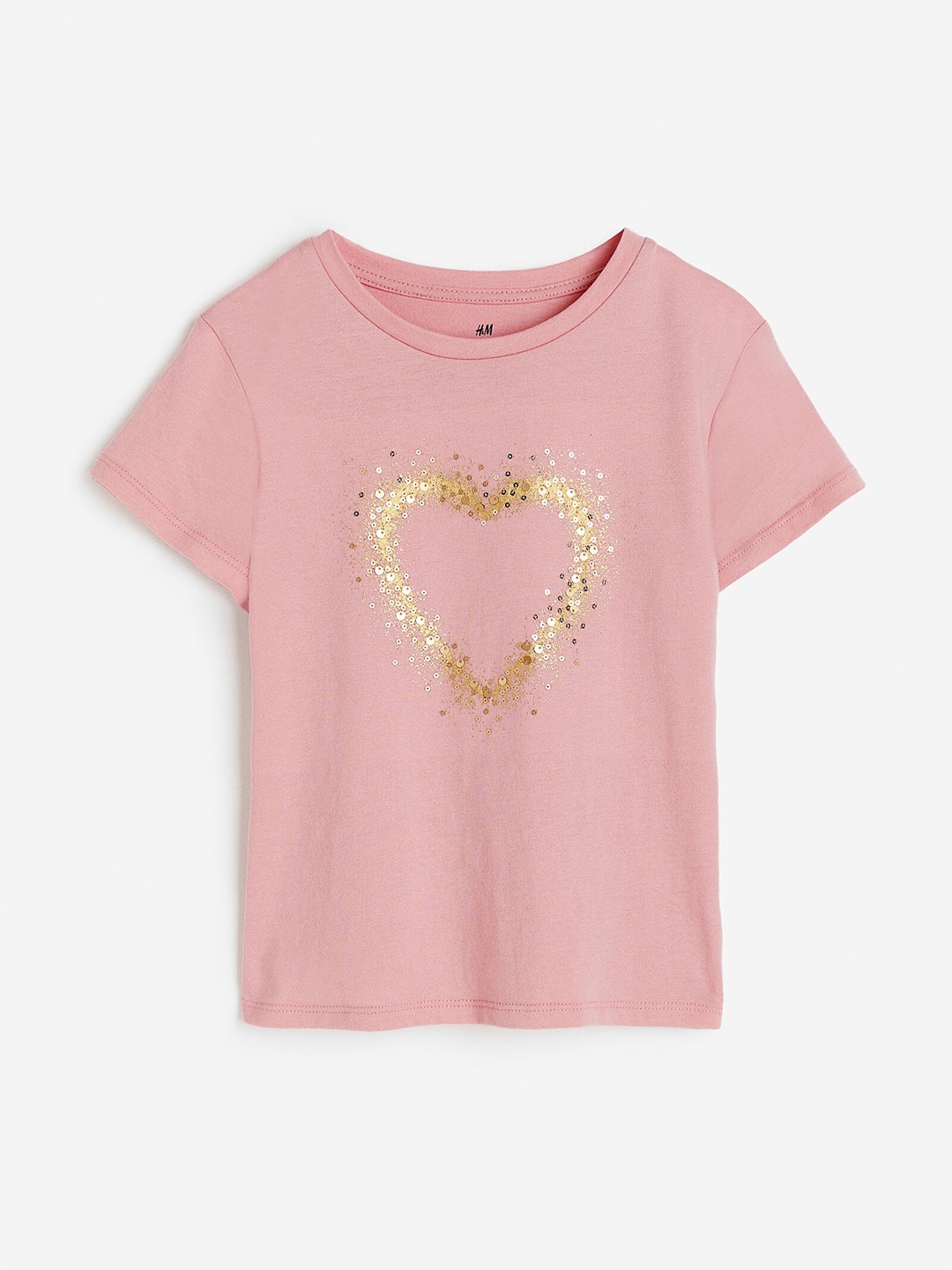 

H&M Girls Motif-Detail T-Shirt, Pink