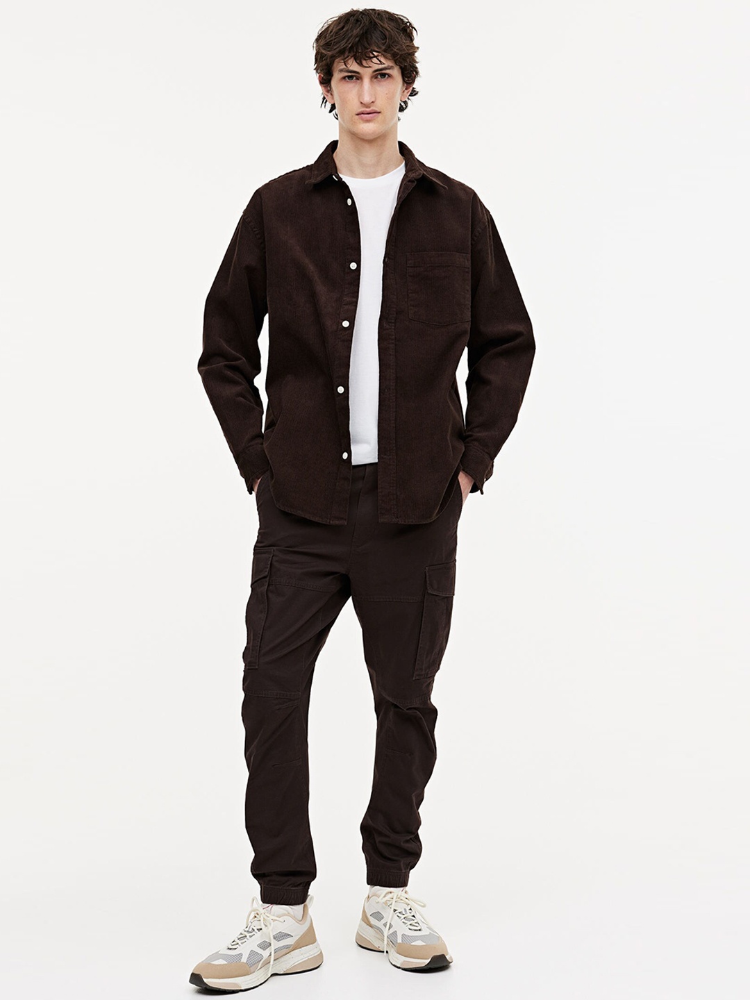 

H&M Cargo Joggers, Brown