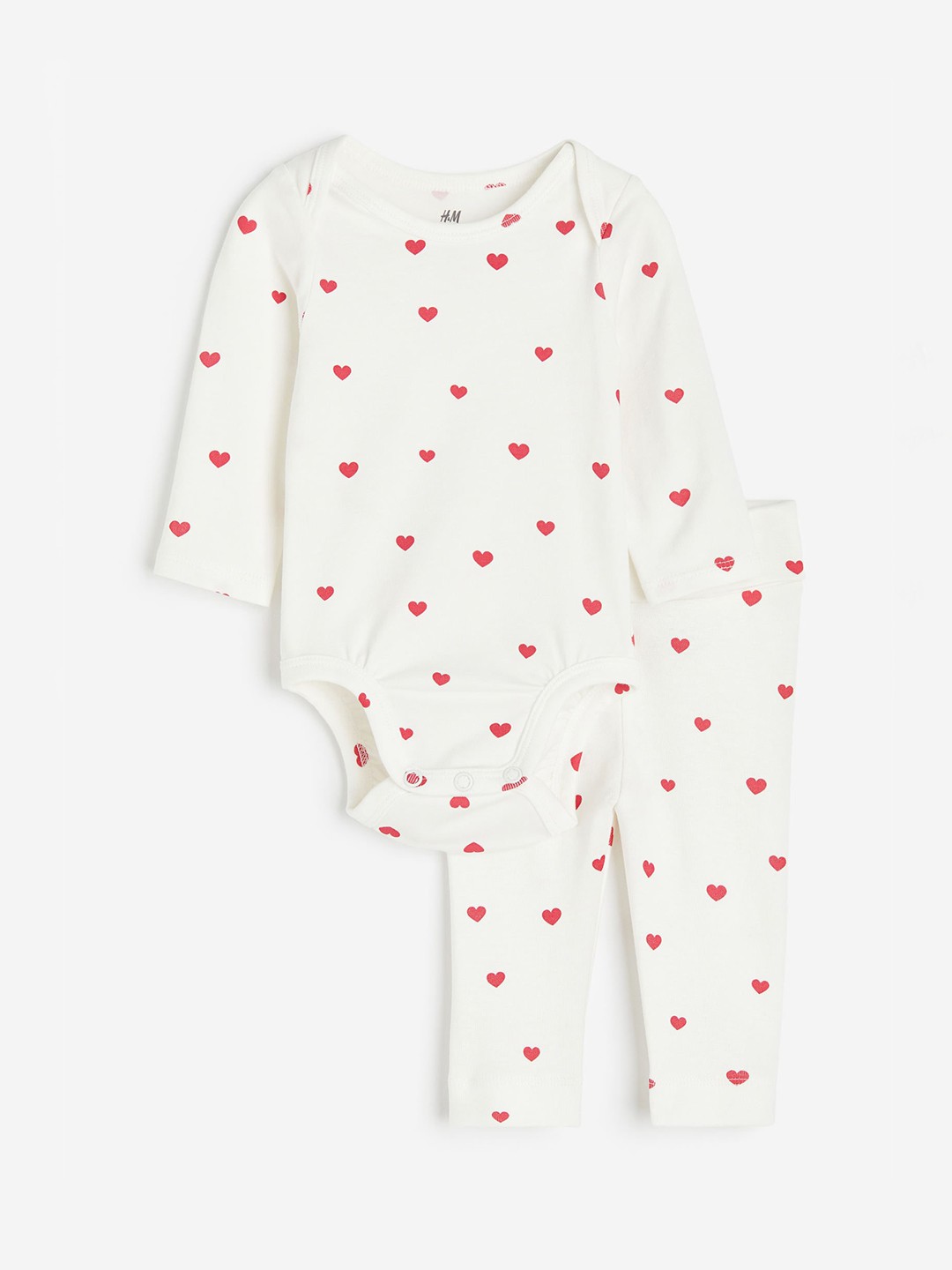 

H&M Infants Boys 2-Piece Cotton Jersey Set, White