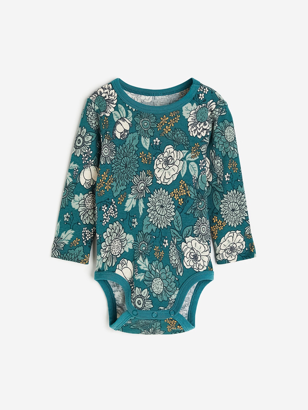 

H&M Boys Long-Sleeved Bodysuit, Blue