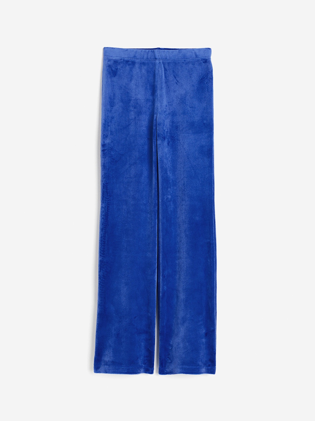 

H&M Girls Flared Velour Leggings, Blue