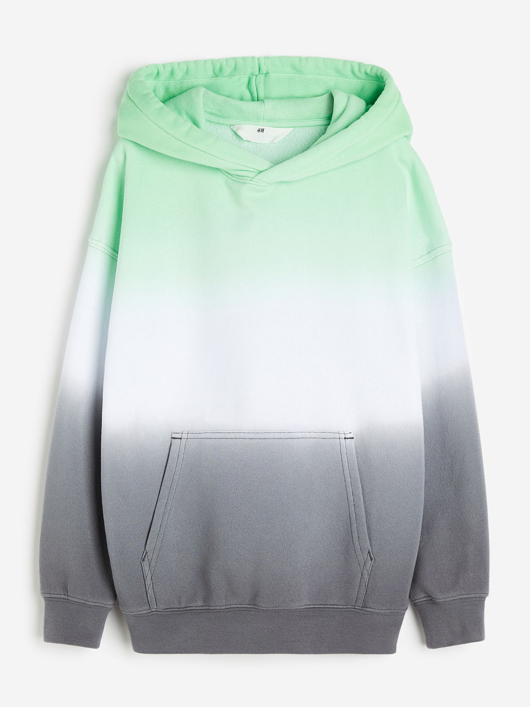

H&M Boys Loose-Fit Tie-Dyed Hoodie, Green