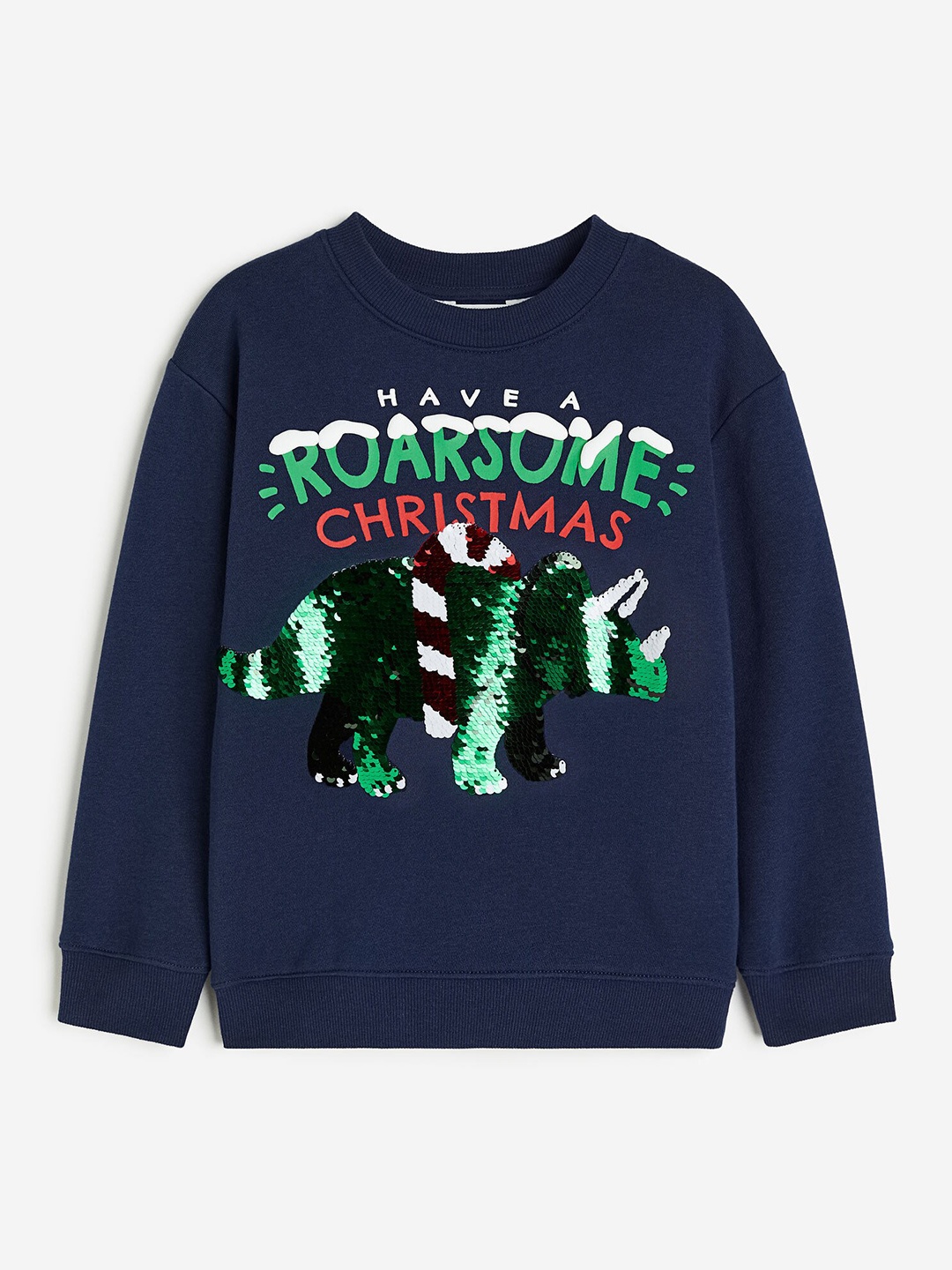 

H&M Boys Reversible Sequin-Motif Sweatshirt, Navy blue