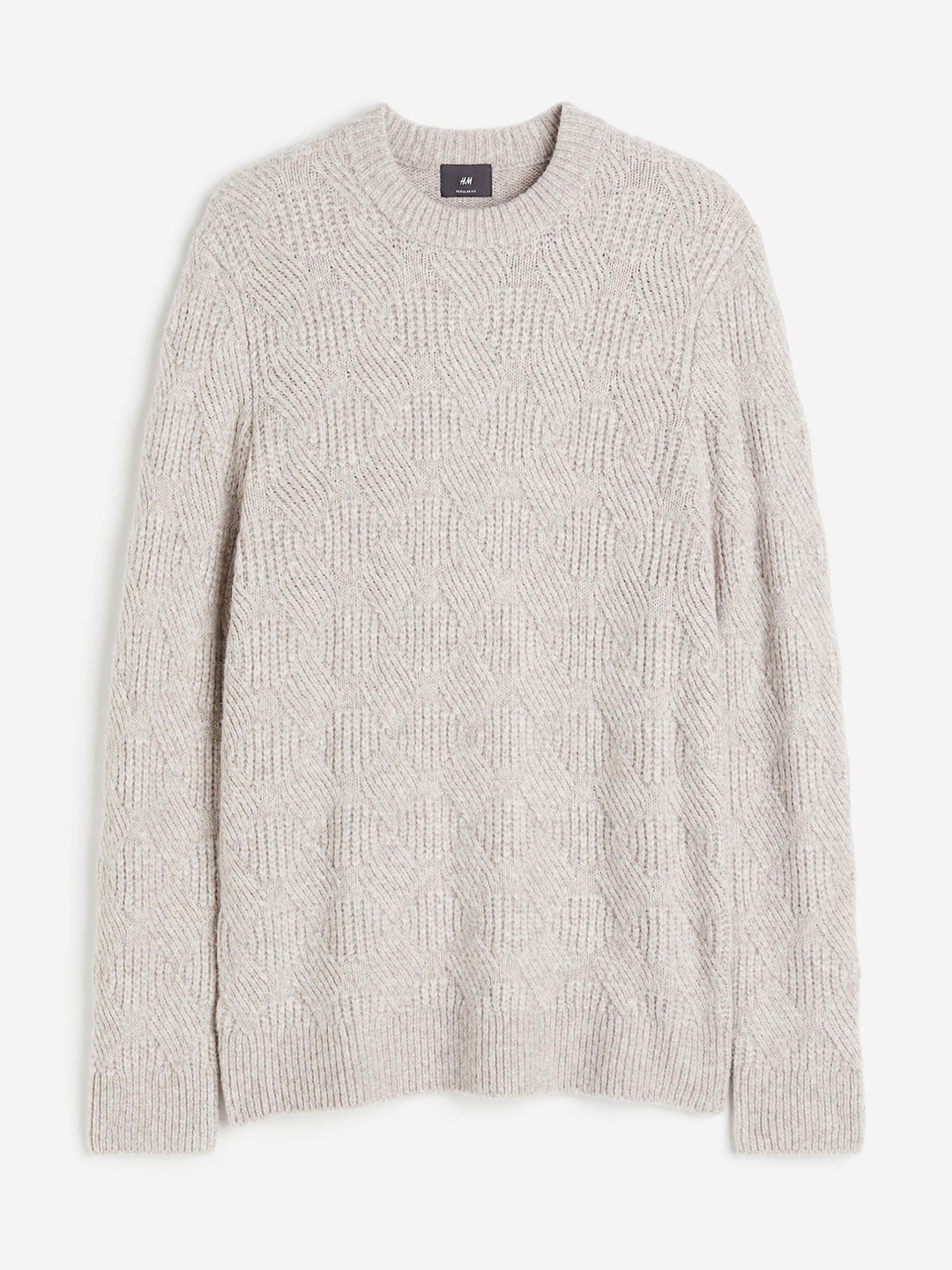 

H&M Cable-Knit Jumper, Grey