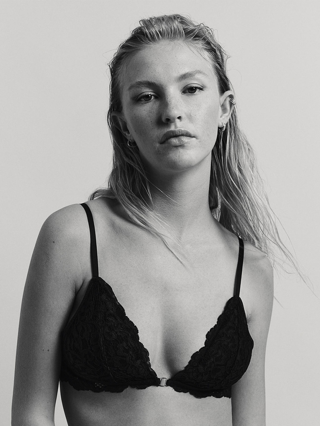 

H&M Lace Padded Bra, Black