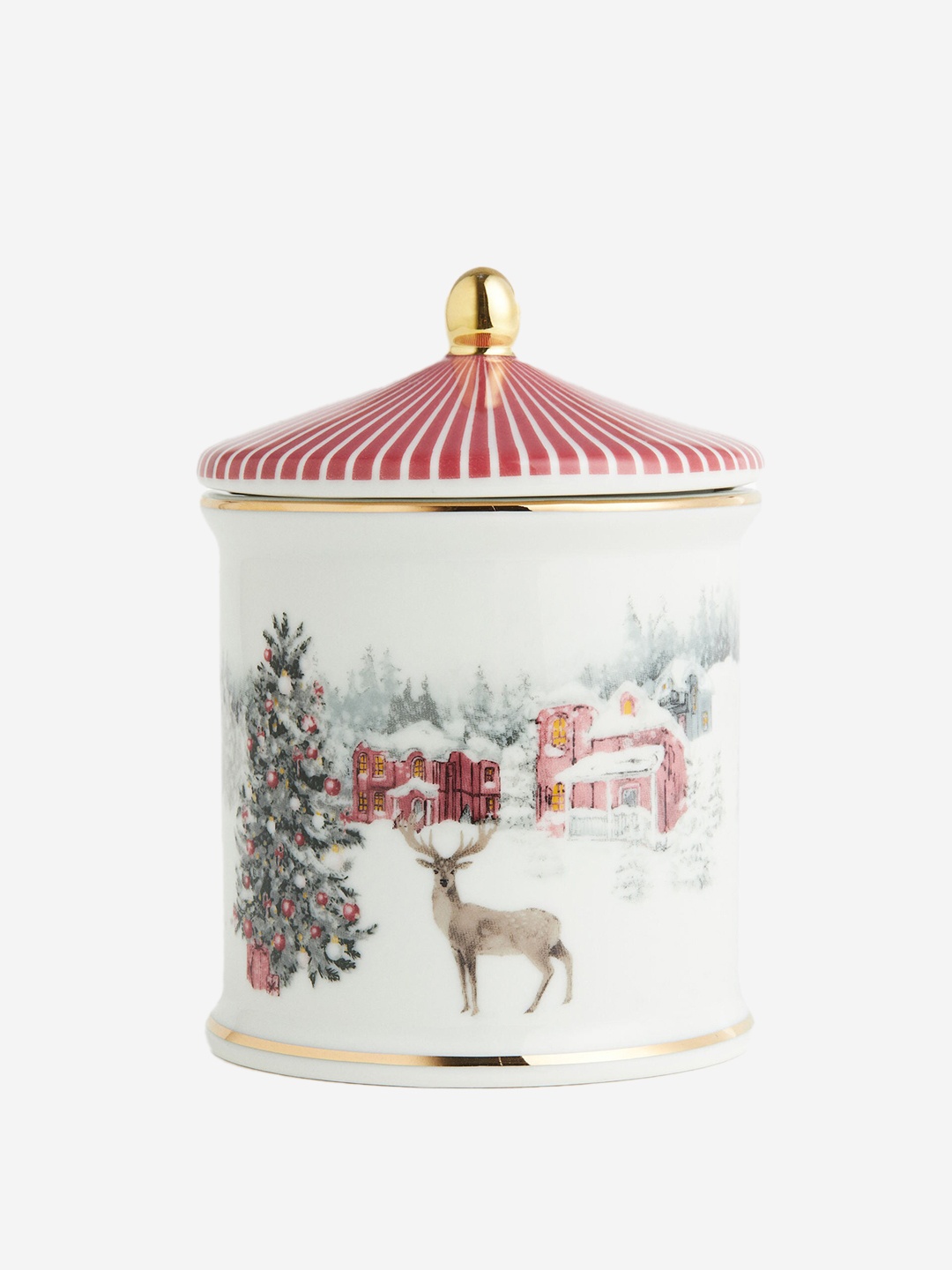 

H&M White Motif-Detail Porcelain Storage Pot