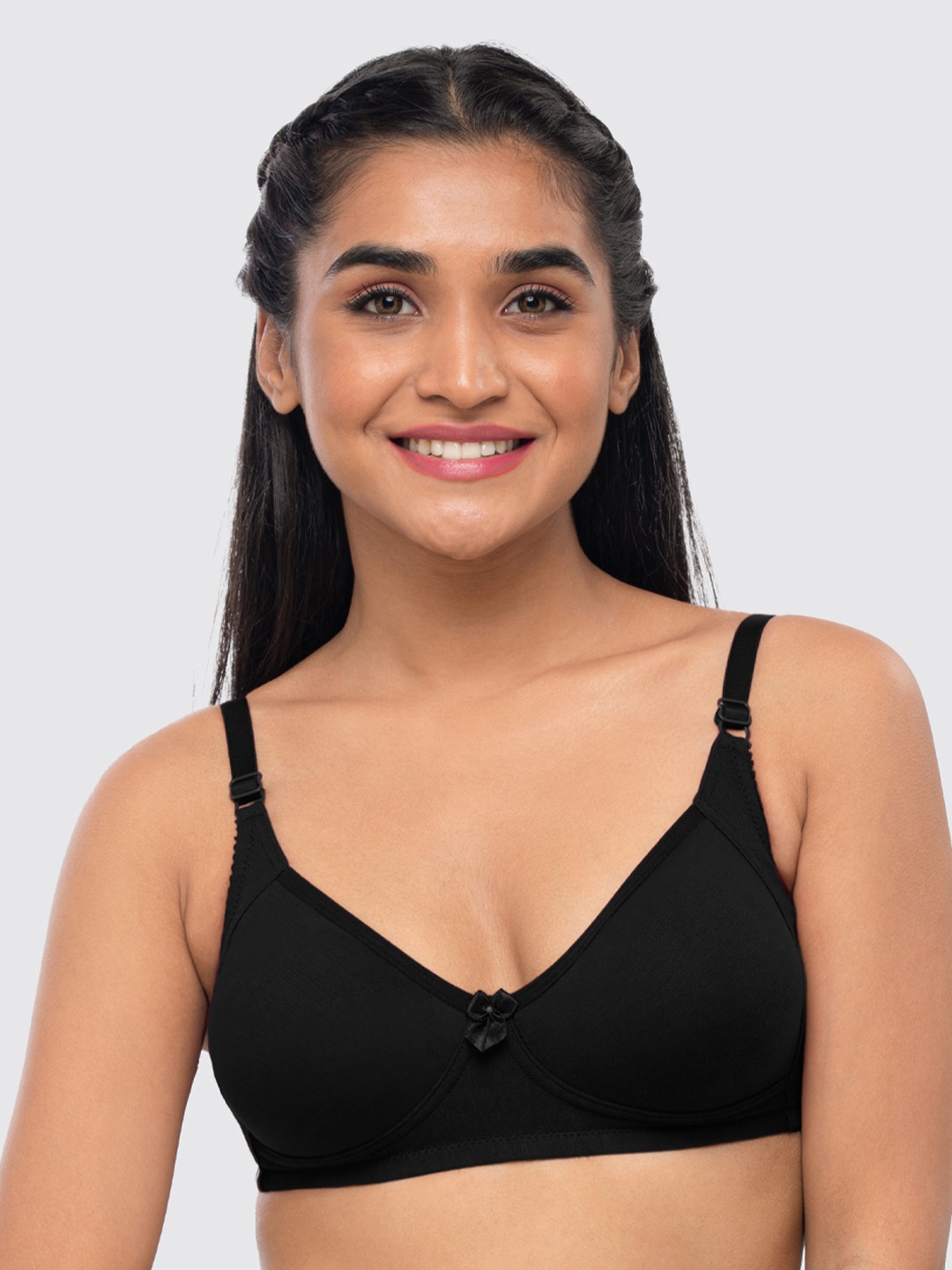 

Lovable Full Coverage Lightly Padded Cotton Everyday Bra With All Day Comfort, Black