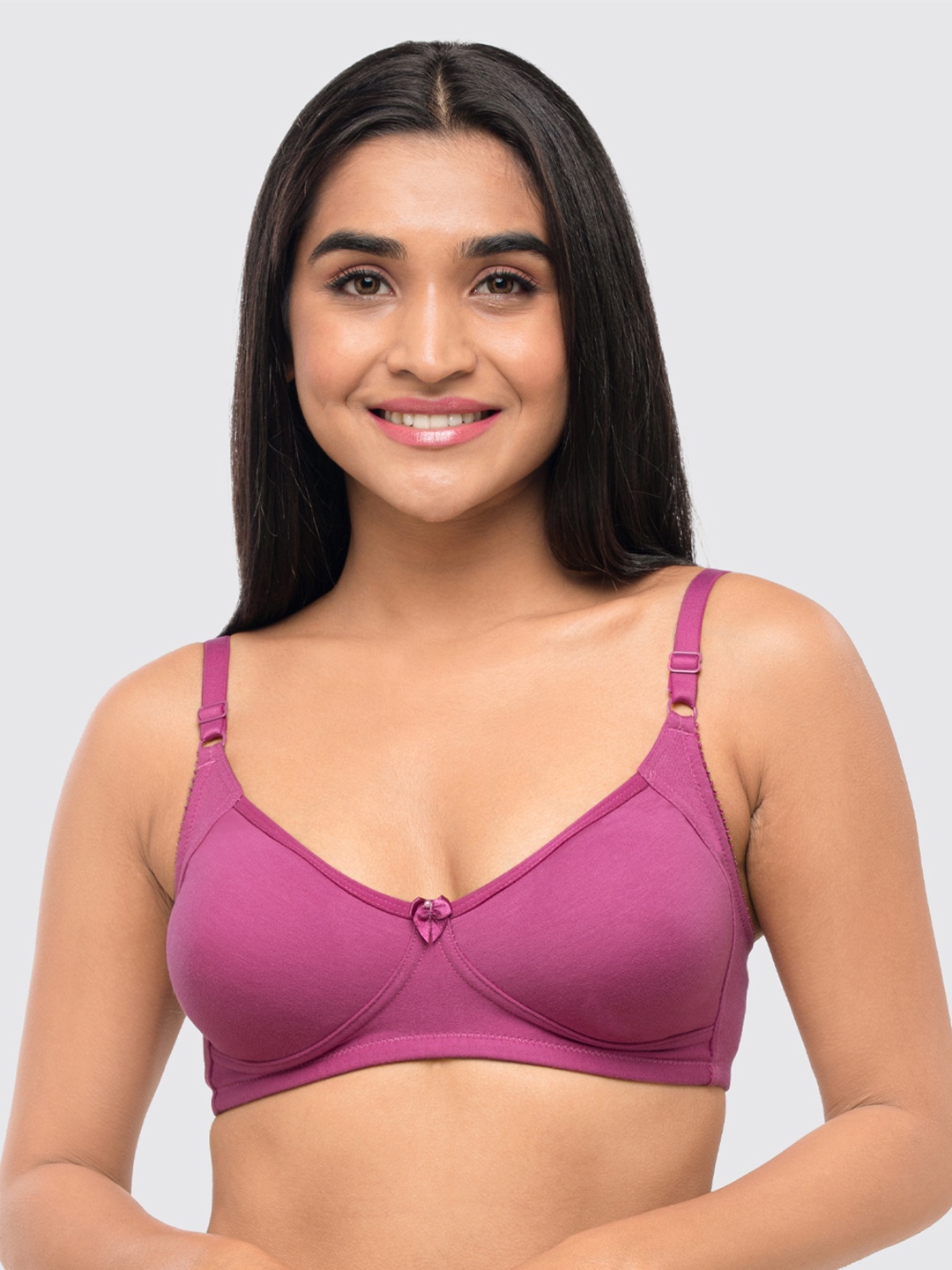 

Lovable Full Coverage Lightly Padded Cotton Everyday Bra With All Day Comfort, Pink