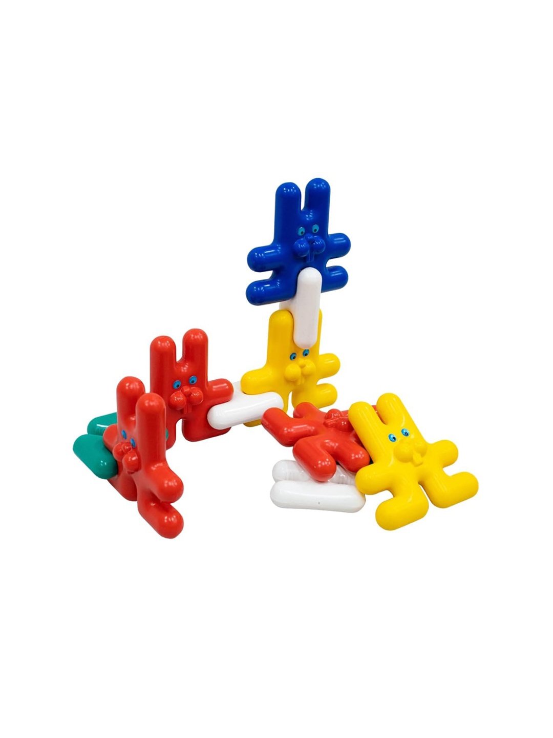 

OK PLAY Kids Building Interlocking Blocks, Red