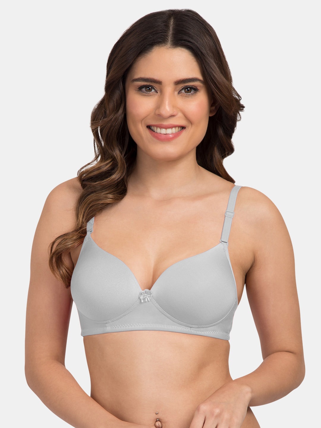 

Tweens Medium Coverage Heavily Padded T-Shirt Bra With All Day Comfort, Grey