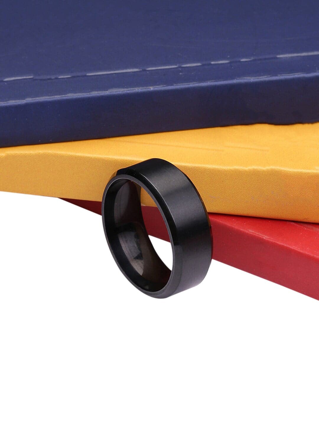 

WROGN Men Band Finger Ring, Black