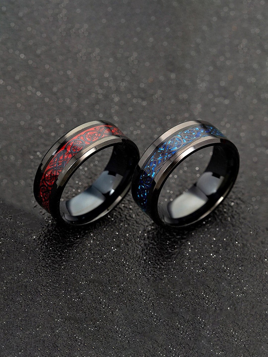 

WROGN Men Set Of 2 Silver-Plated Finger Rings