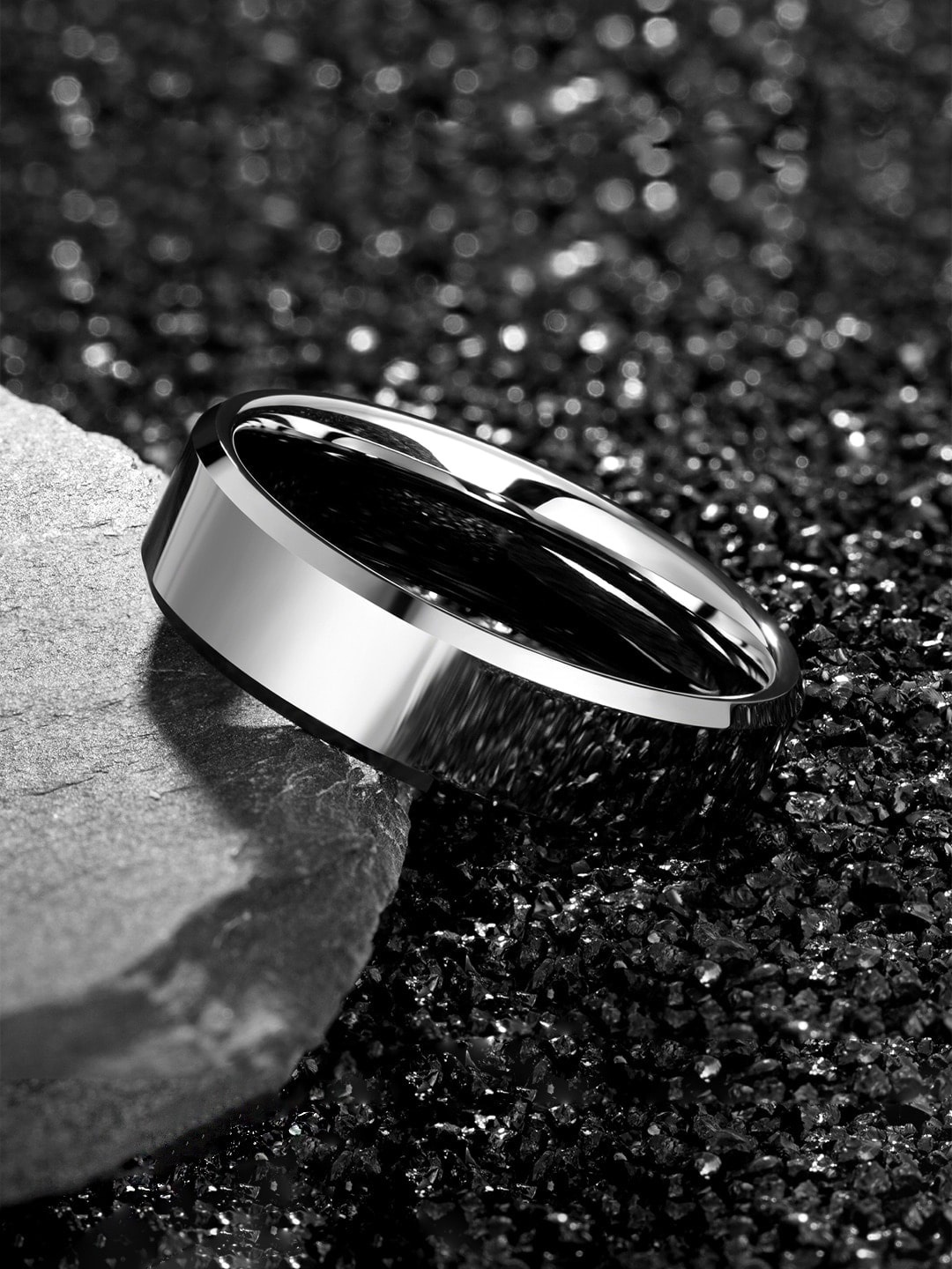 

WROGN Men Rhodium-Plated Finger Ring, Silver