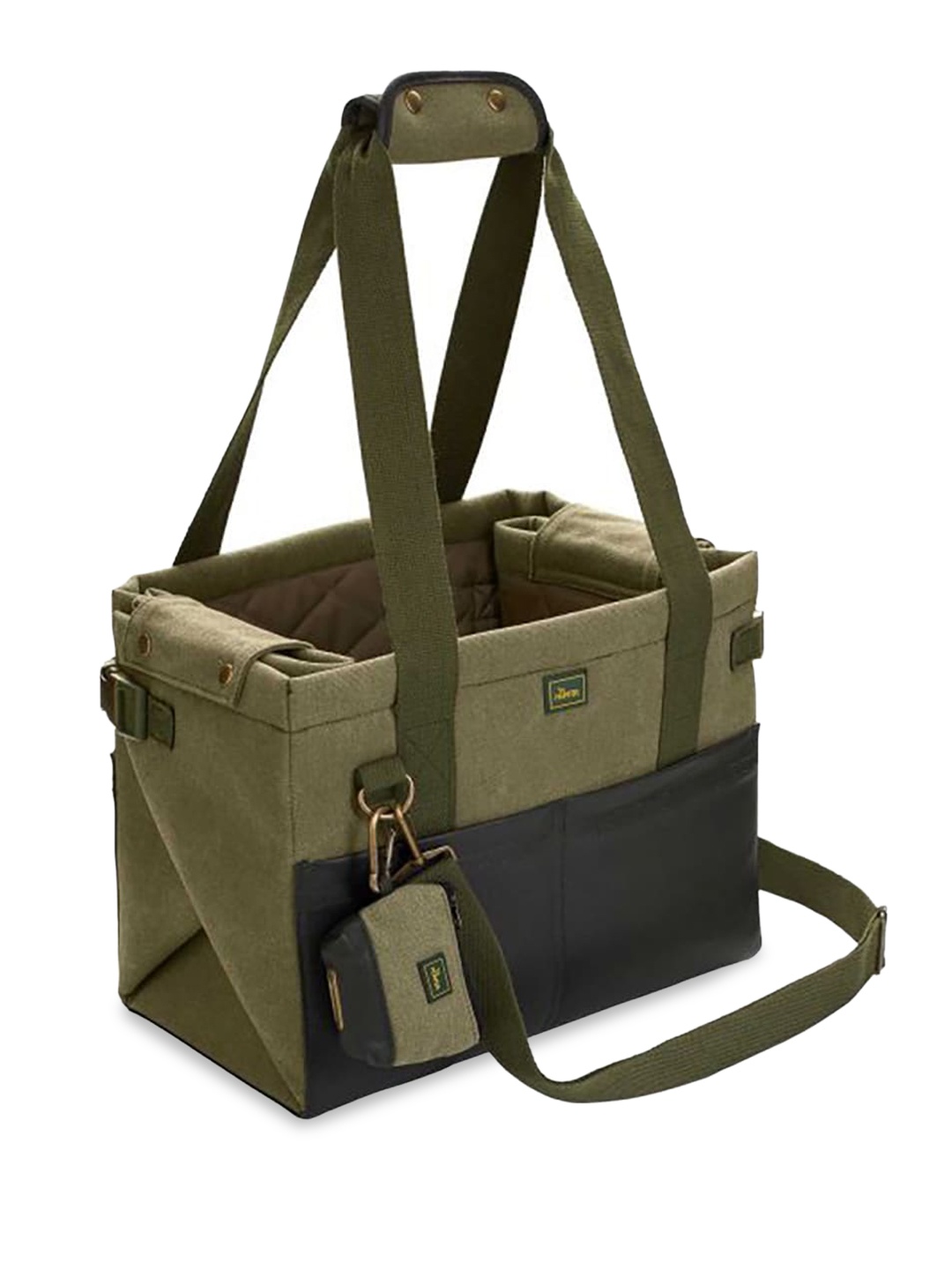 

HUNTER Textured Convertable Pure Cotton Dog Pet Crates and Carriers, Khaki