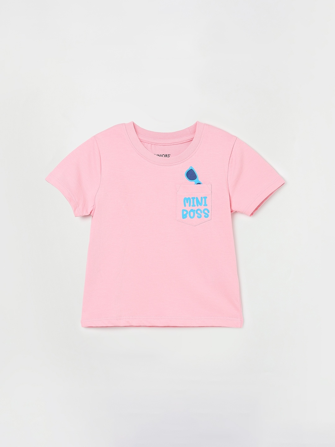 

Juniors by Lifestyle Boys Round Neck Pure Cotton Casual T-Shirt, Pink