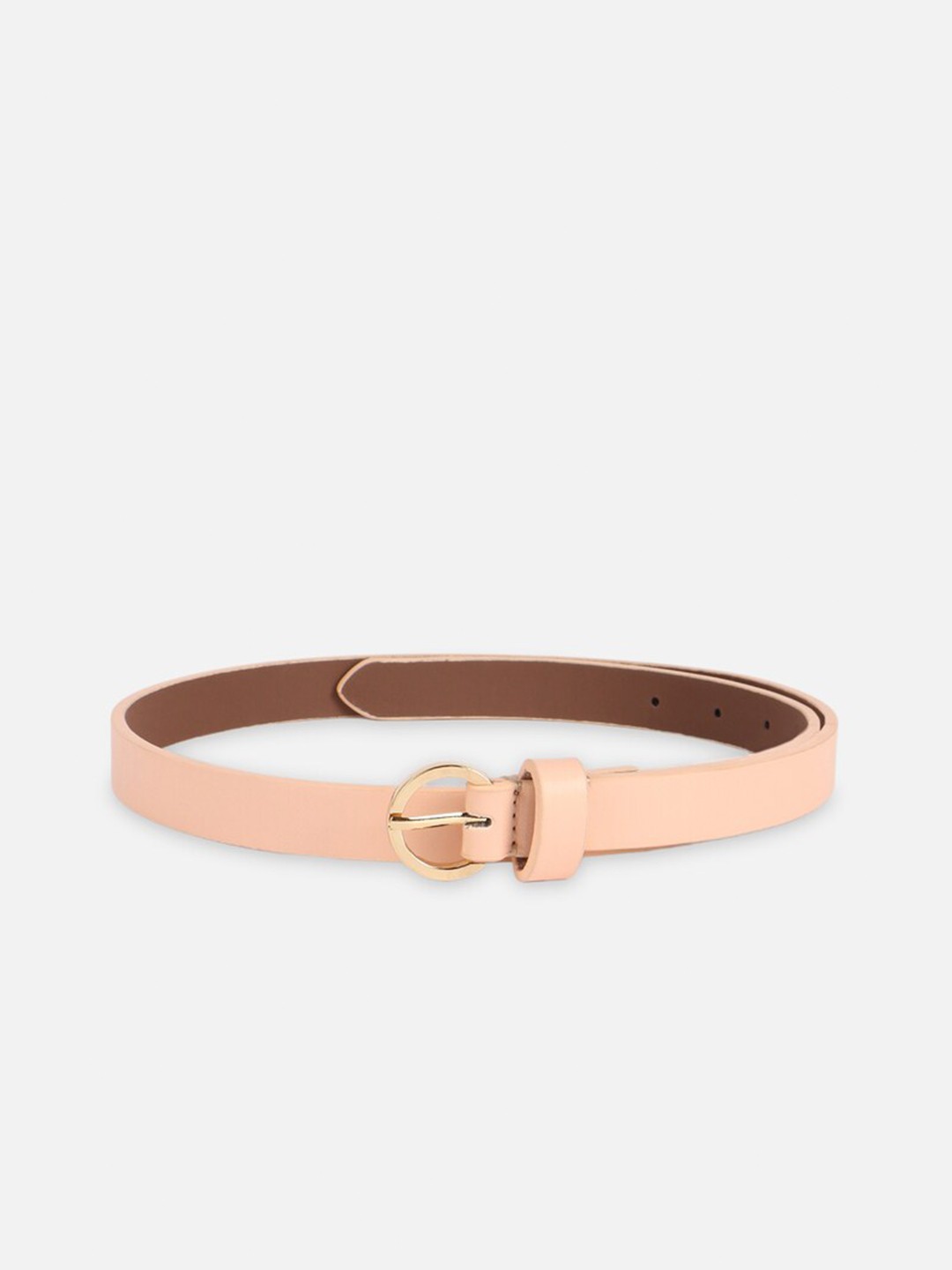 

FOREVER 21 Women Slim Casual Belt, Peach