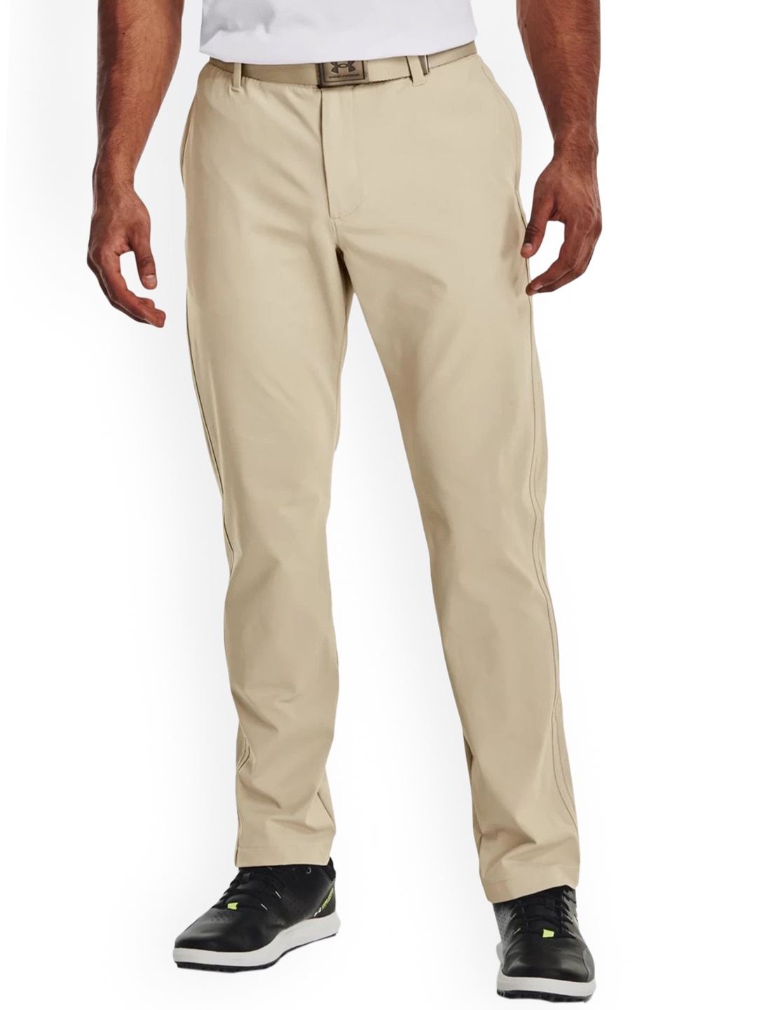 

UNDER ARMOUR Men Tapered Fit Formal Trouser, Beige