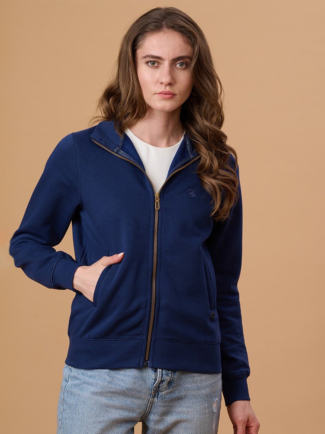 

Gipsy Mock Collar Pullover, Blue