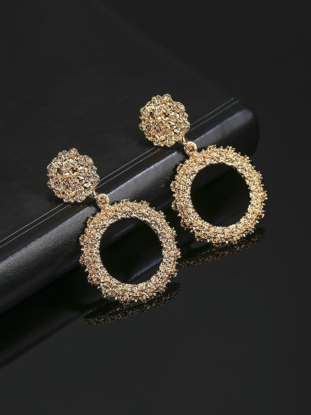 

DressBerry Gold-Toned Contemporary Drop Earrings