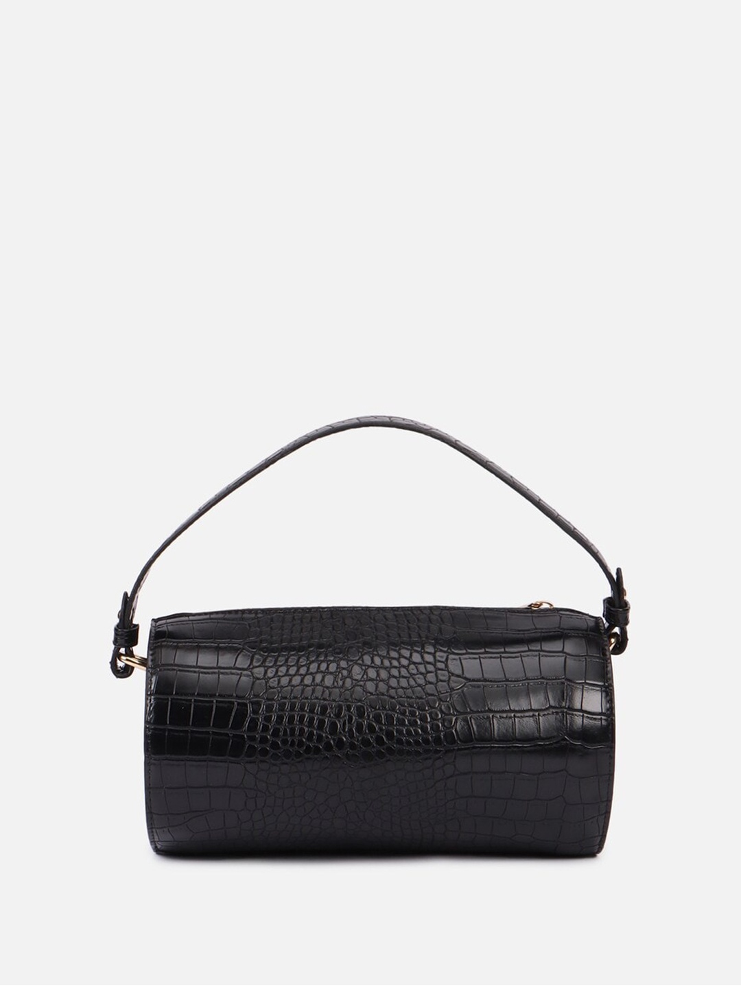 

FOREVER 21 Textured Structured Shoulder Bag, Black