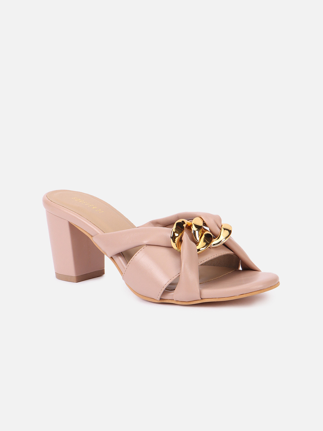 

FOREVER 21 Embellished Block Heels, Pink
