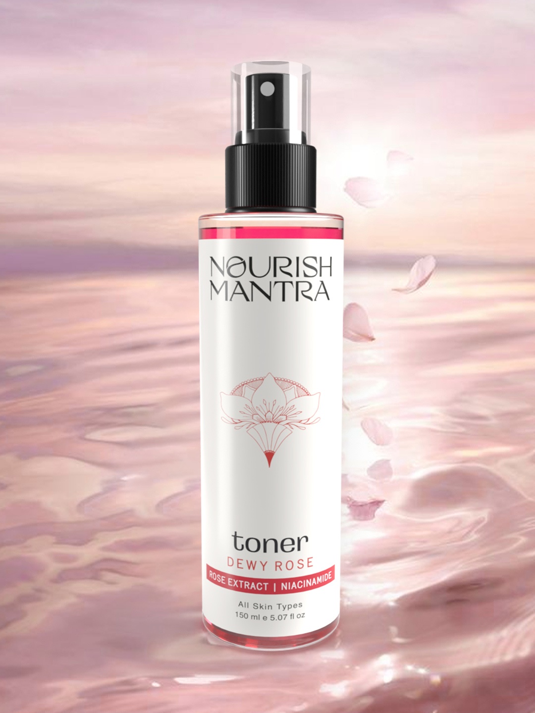 

Nourish Mantra Dewy Rose Toner - 150ml, White