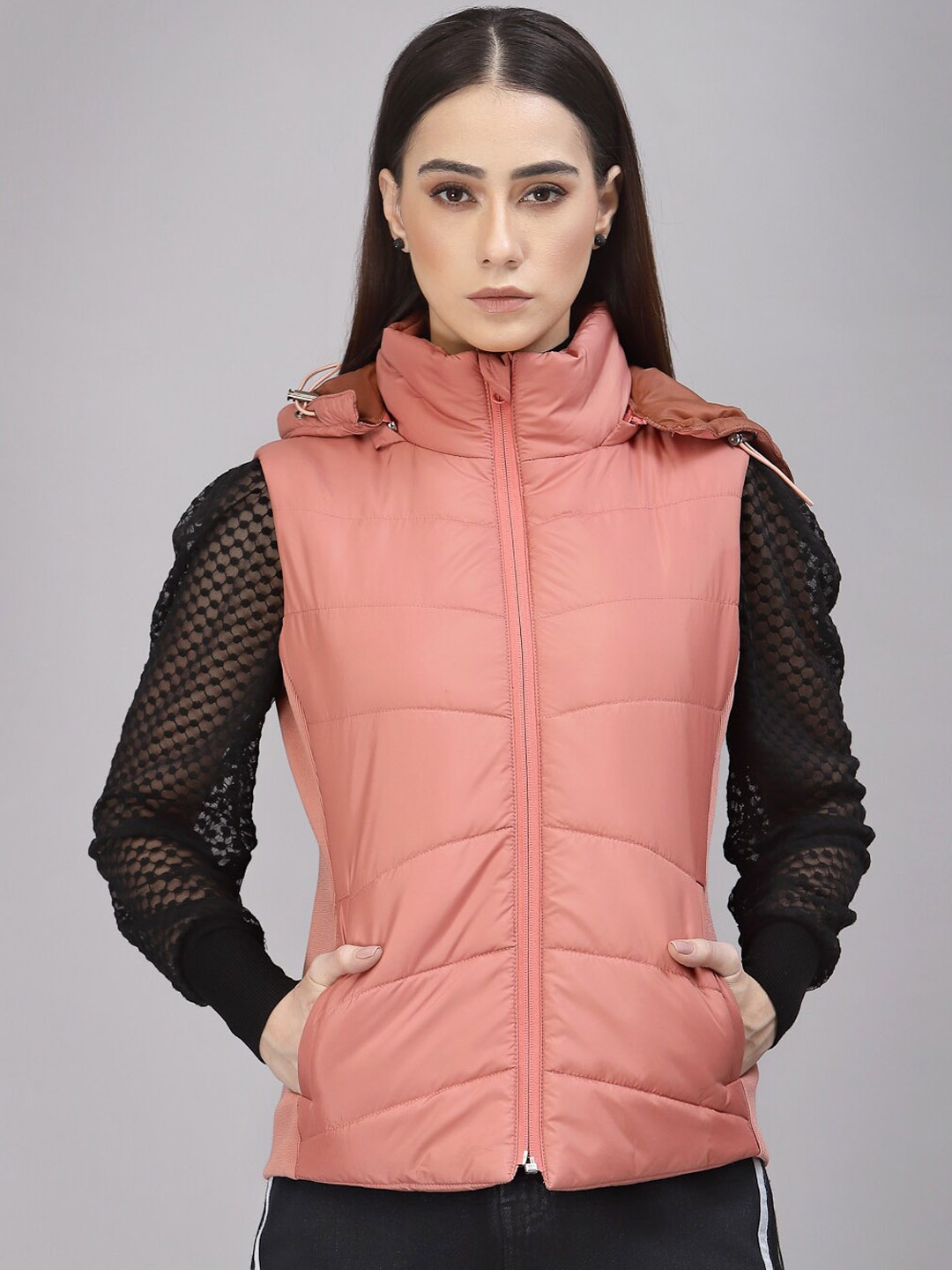 

Gipsy Lightweight Hooded Padded Jacket, Pink